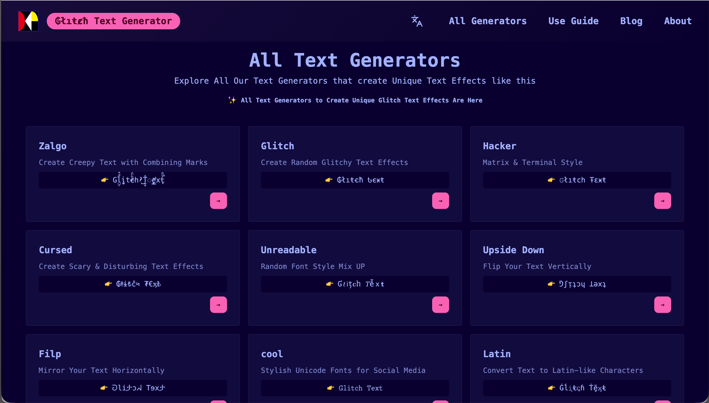 Media Generator Teks Glitch - teks 1